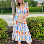Promesa | Crystal Ruffle Strap Midi Dress | Sweetest Stitch Boutique