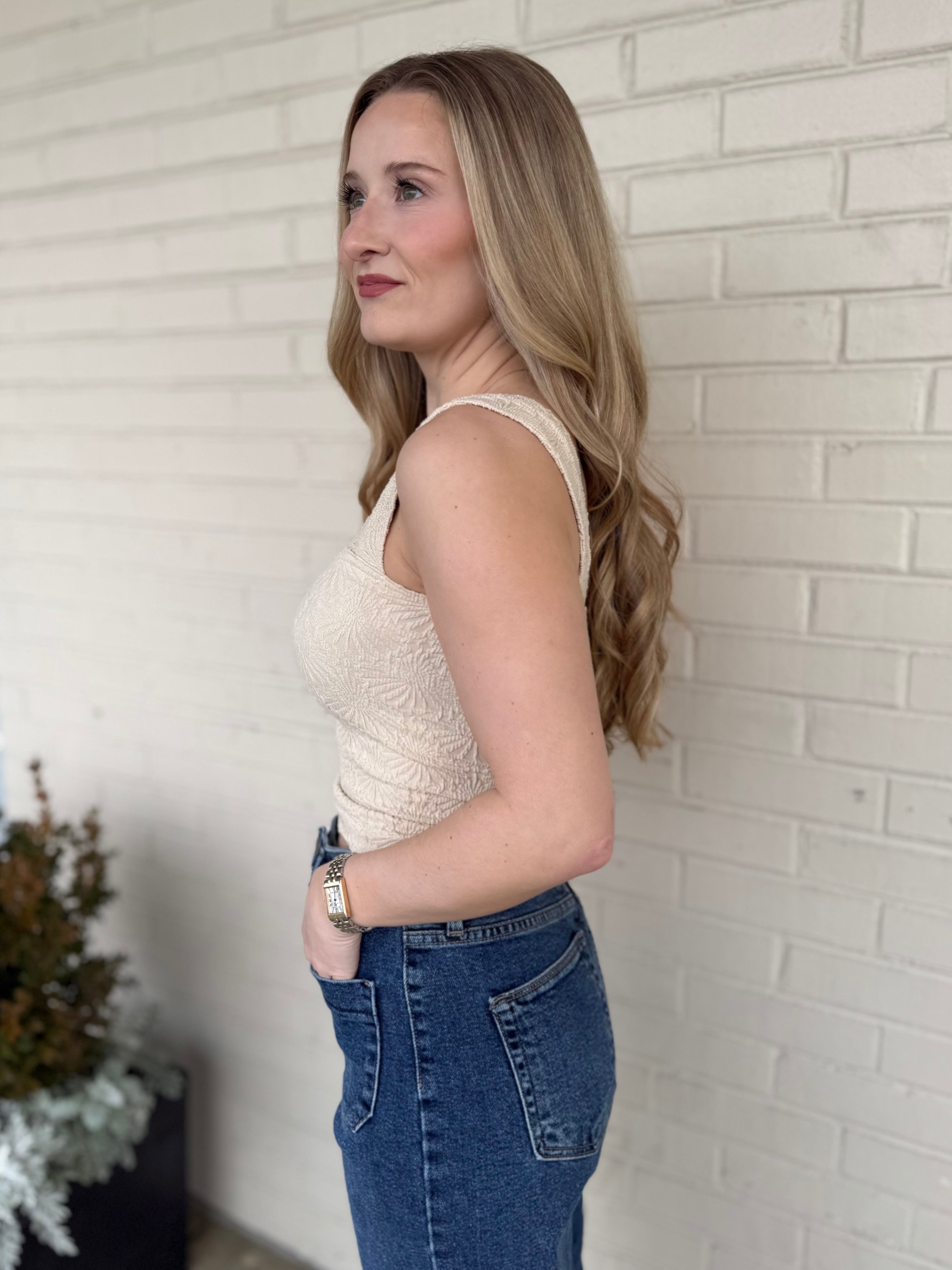 By Together | Jacquard Square Tank | Sweetest Stitch Boutique