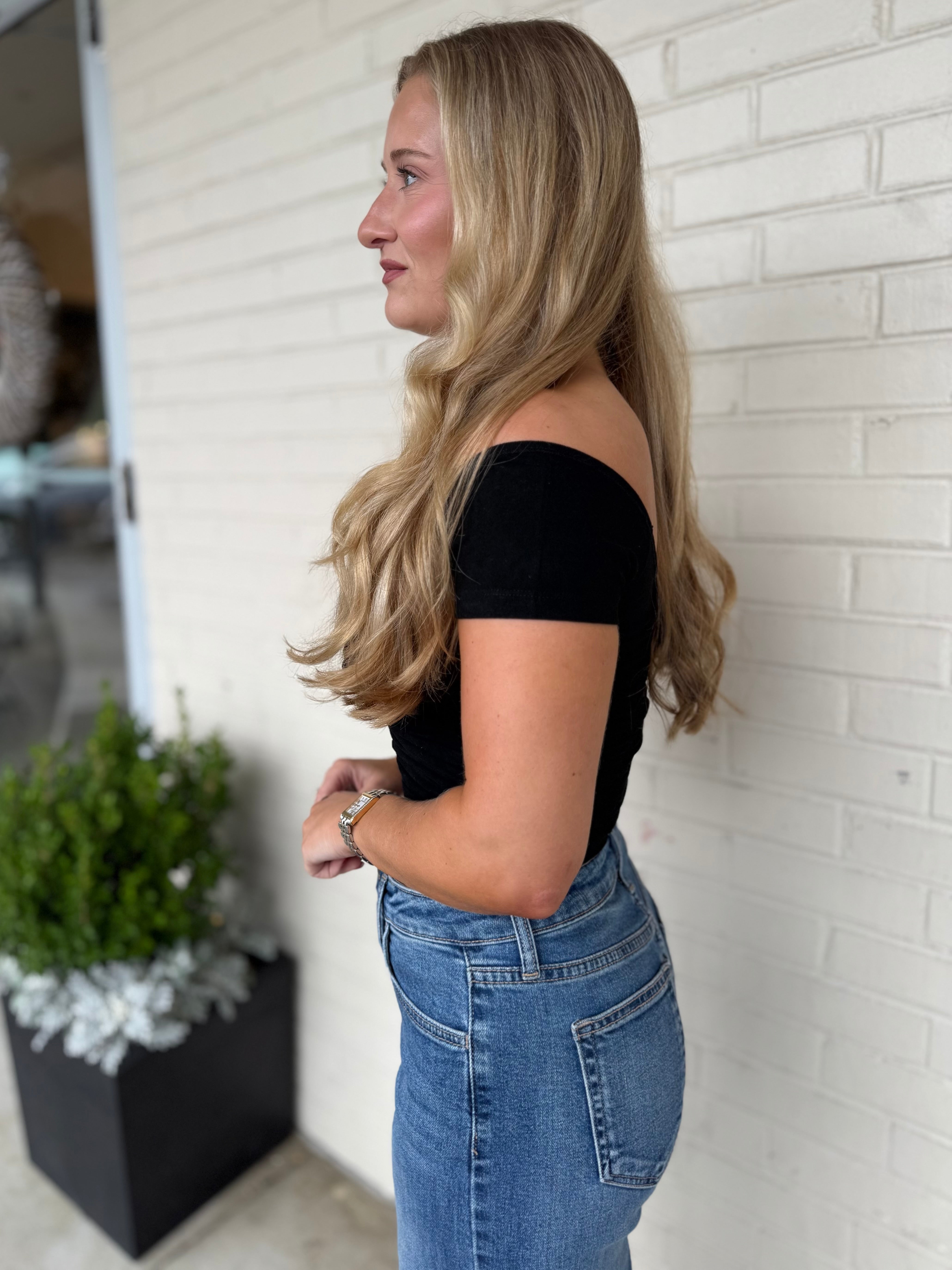 Olivaceous | Frensis Ruched Off Shoulder Top | Sweetest Stitch