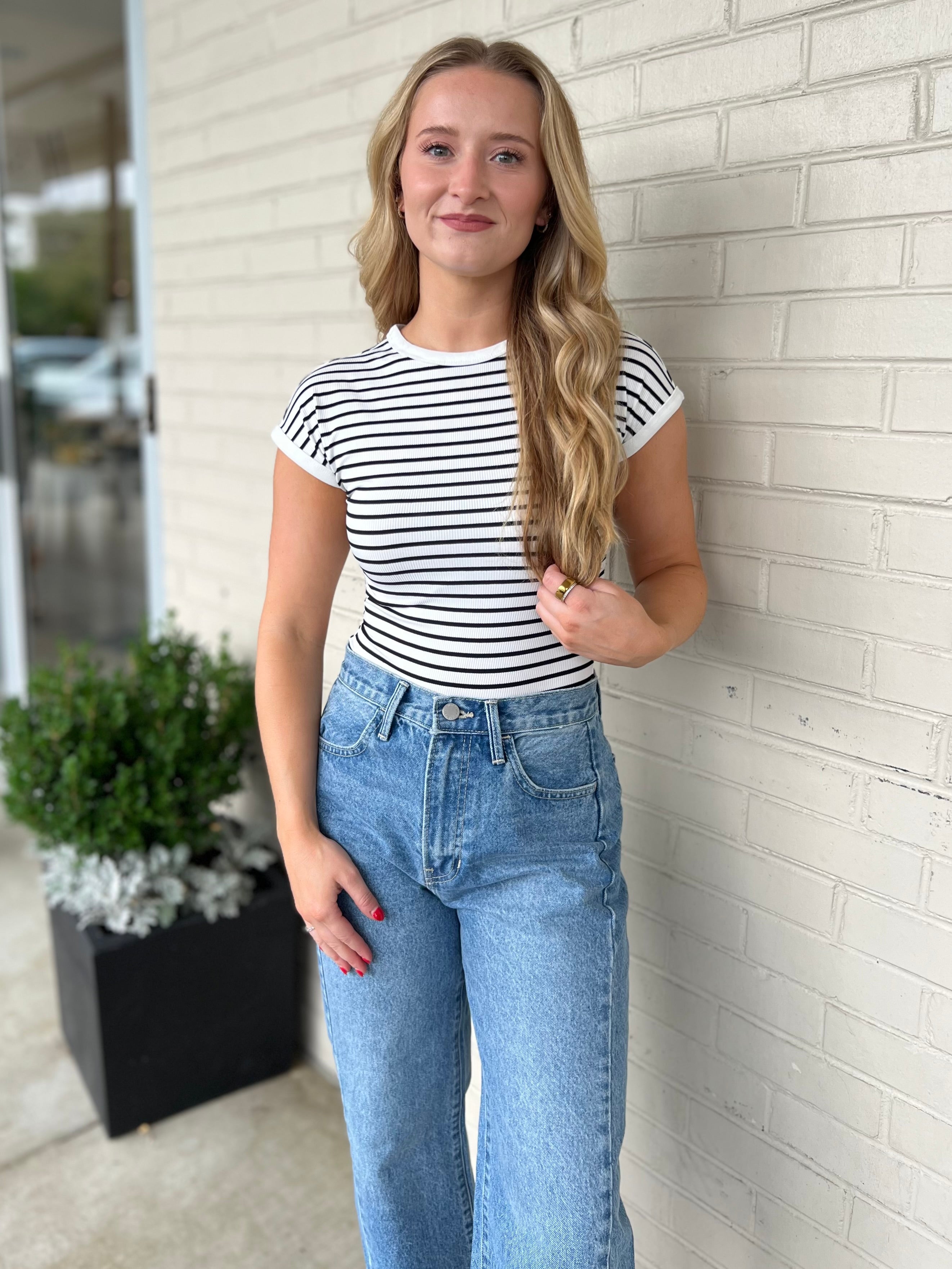 Miou Muse | Isabella Striped Bodysuit | Sweetest Stitch Boutique