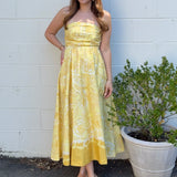 Olivaceous | Maisie Strapless Paisley Midi Dress | Sweetest Stitch RVA