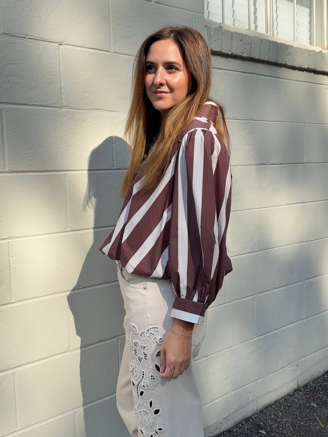 Entro | Carrie Brown Striped Top | Sweetest Stitch Boutique Richmond