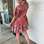 Olivaceous | Viola Orange Print Mini Dress | Sweetest Stitch Boutique