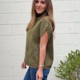 THML | Sage Mock Neck Sweater | Sweetest Stitch Boutique Richmond