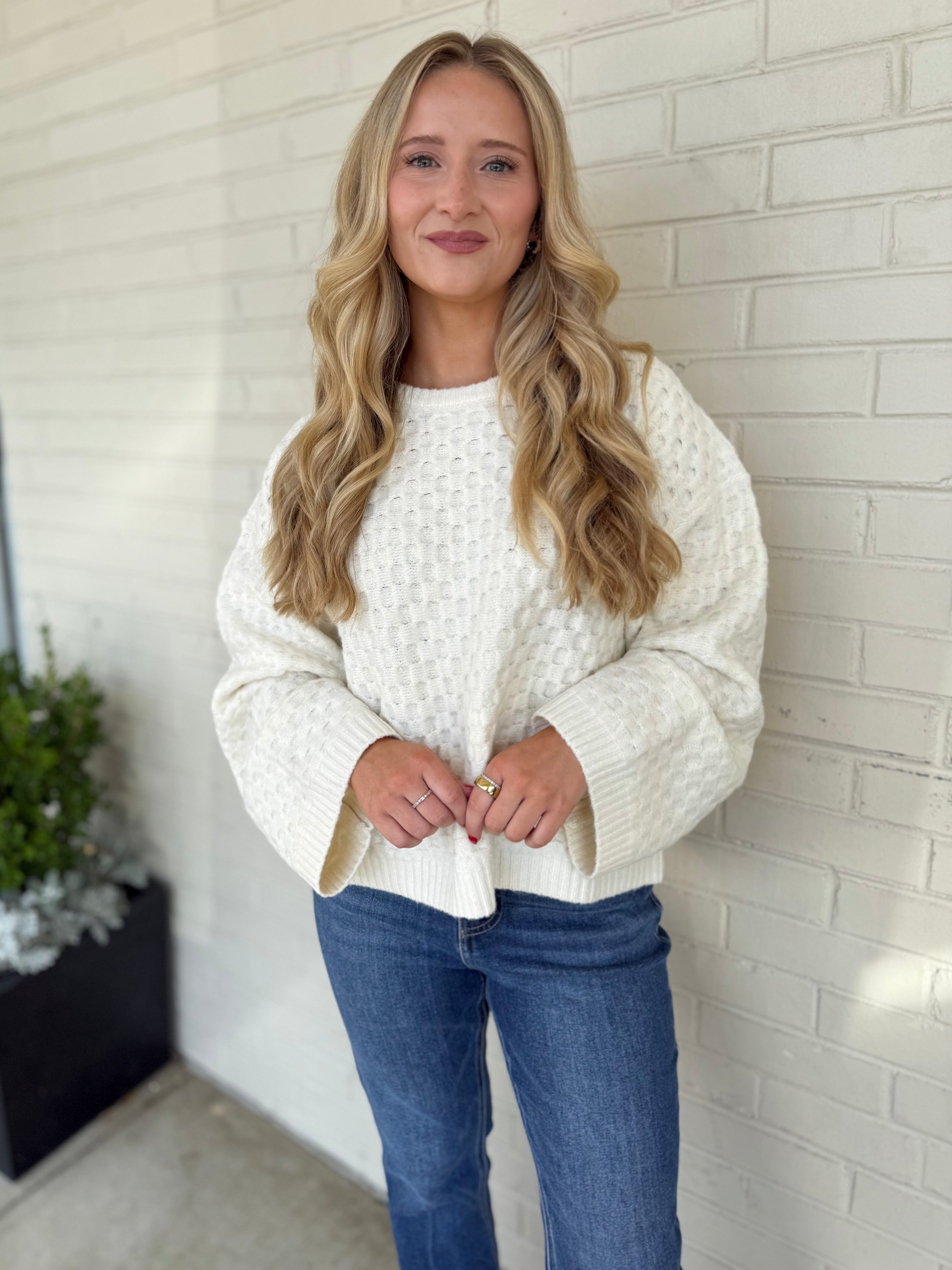 Grade & Gather | Terri Texture Sweater | Sweetest Stitch Boutique