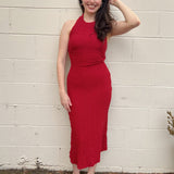Invite Only Red Halter Dress