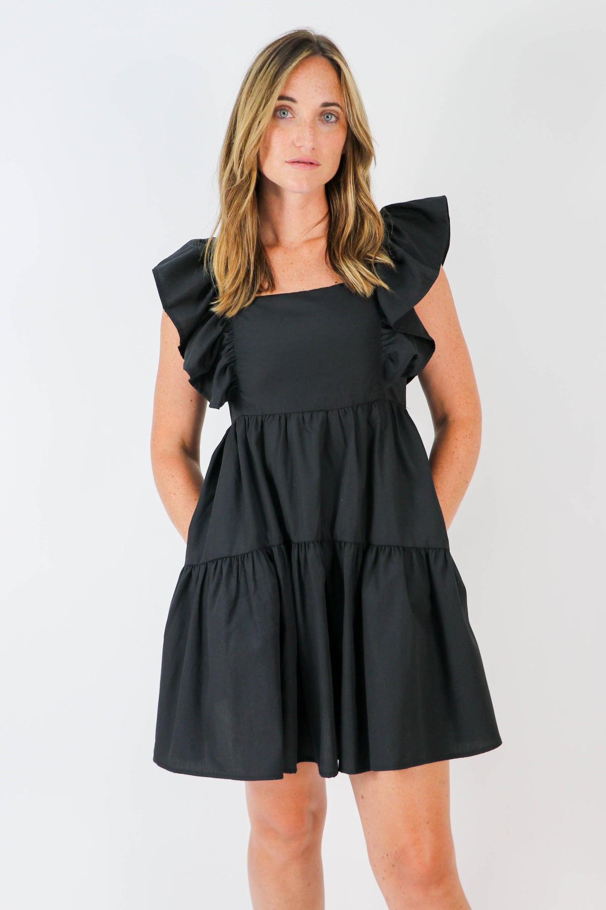 Entro | Ruffle Sleeve Babydoll Dress for Women | Sweetest Stitch