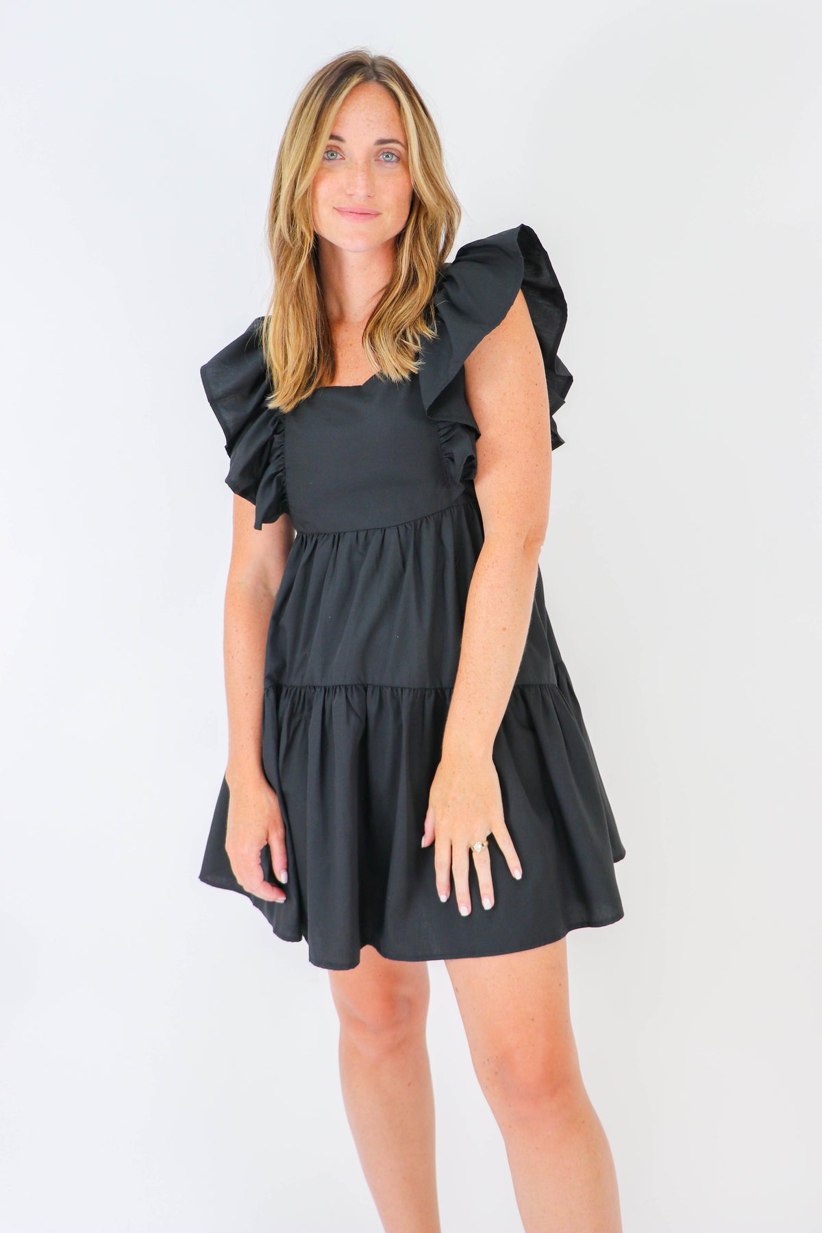 Entro | Ruffle Sleeve Babydoll Dress for Women | Sweetest Stitch