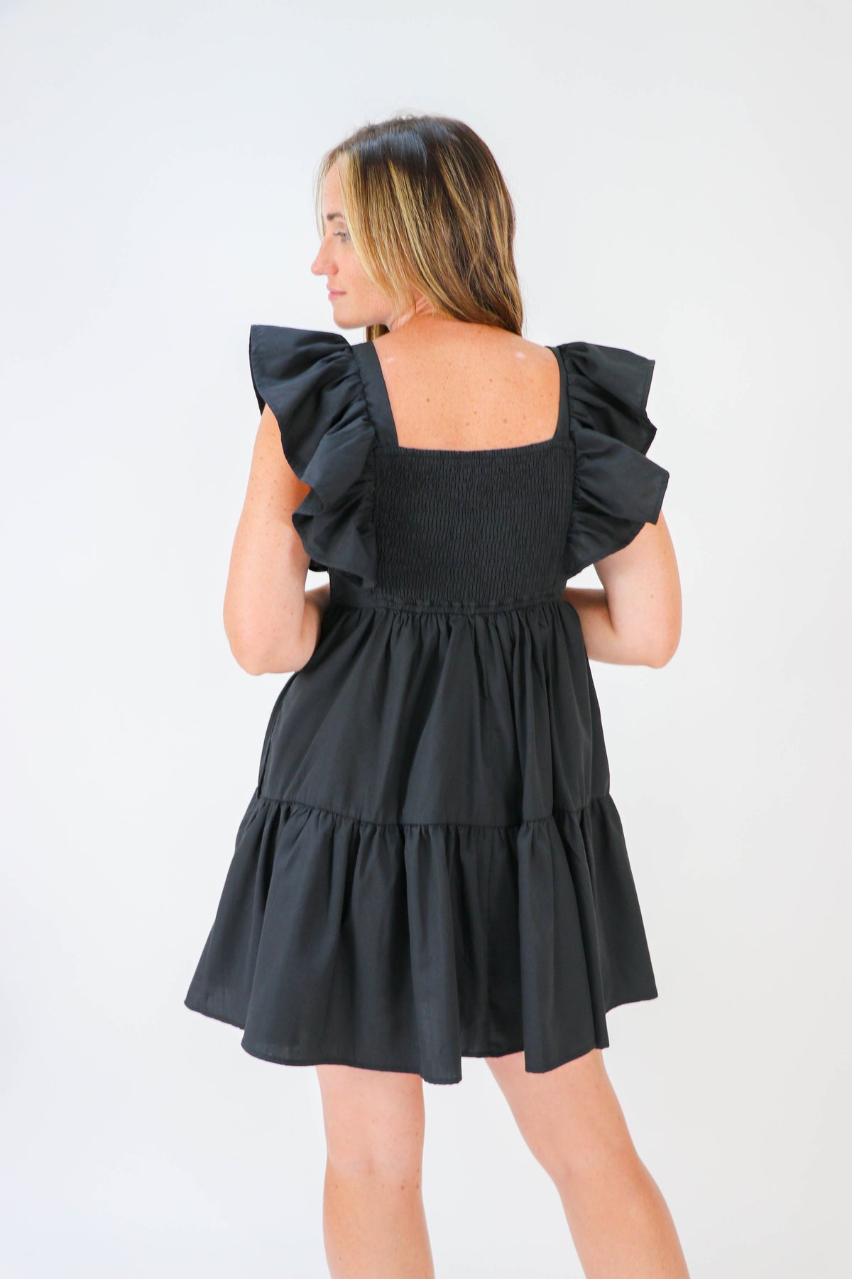 Entro | Ruffle Sleeve Babydoll Dress for Women | Sweetest Stitch