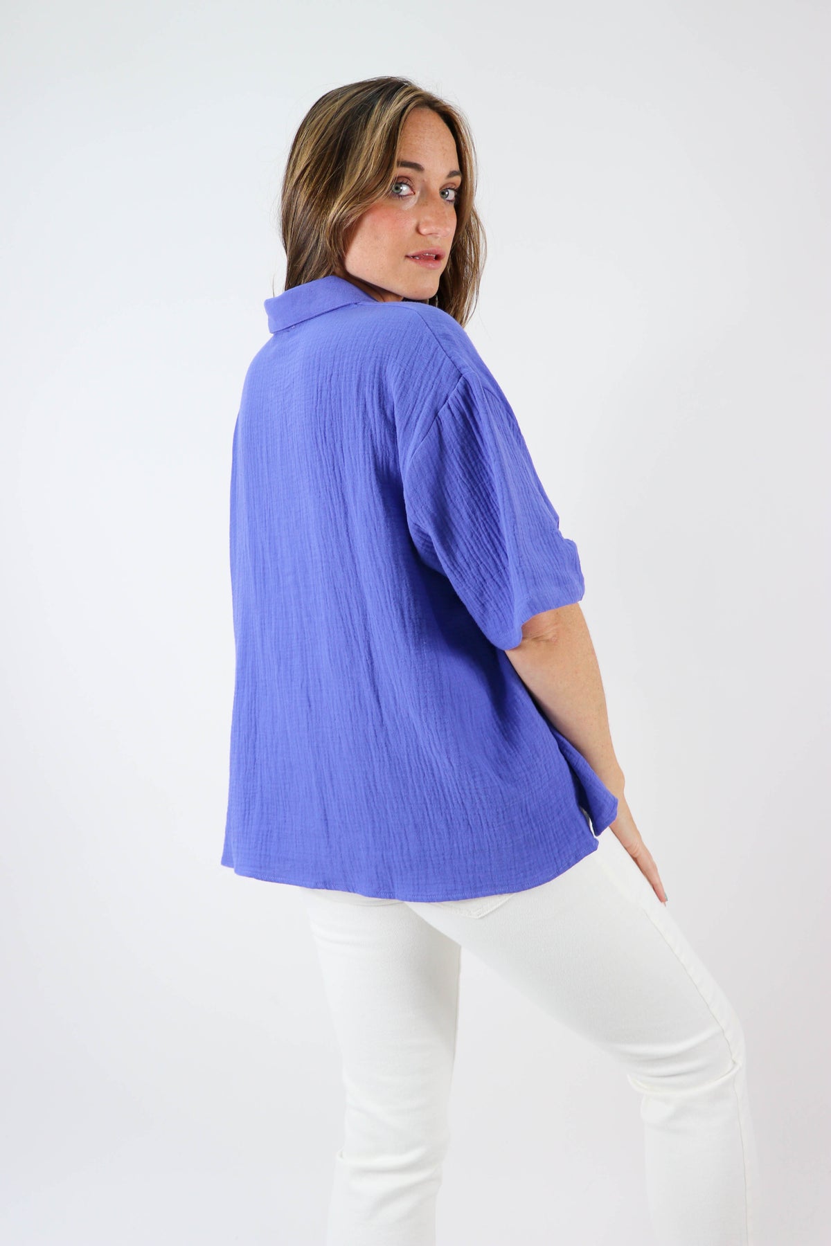 She + Sky Oversized Gauze Top | Sweetest Stitch Women&#39;s Boutique
