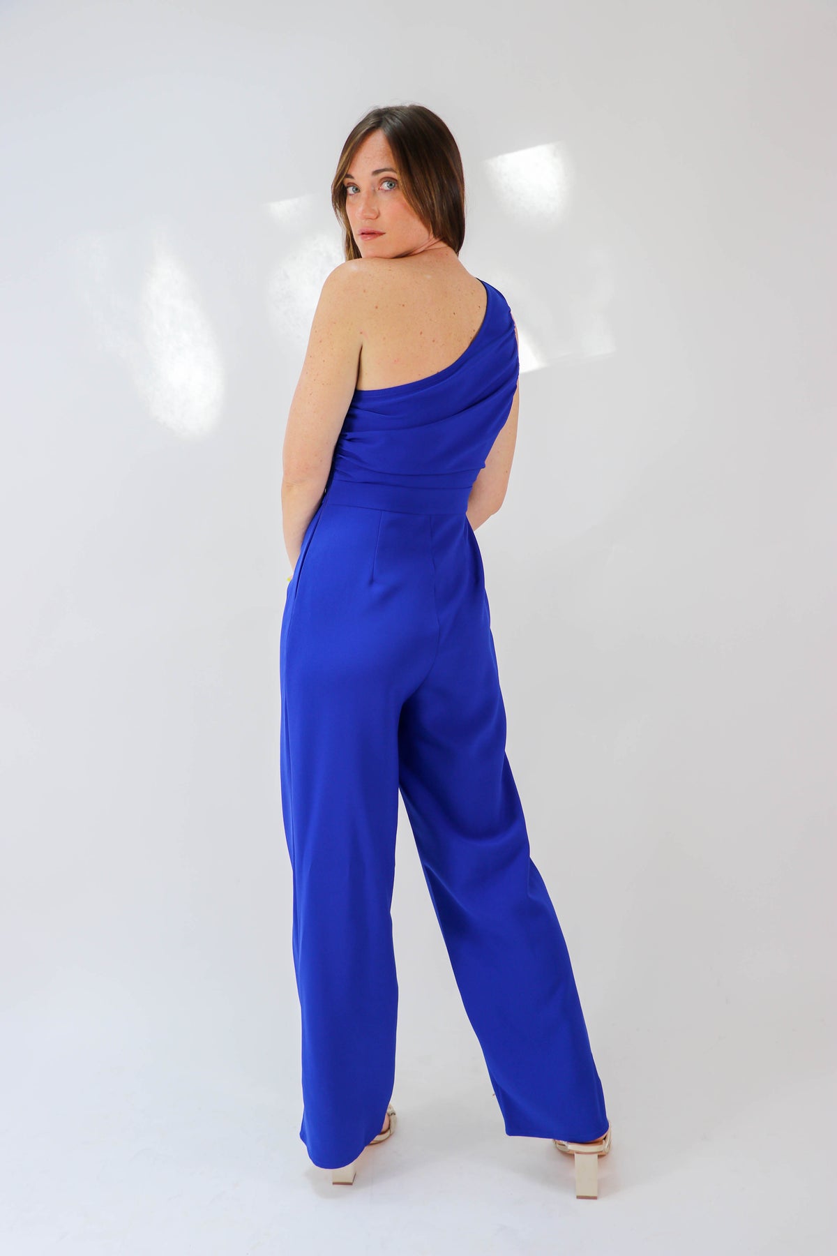 Cobalt Blue One Shoulder Jumpsuit | Sweetest Stitch Online Boutique