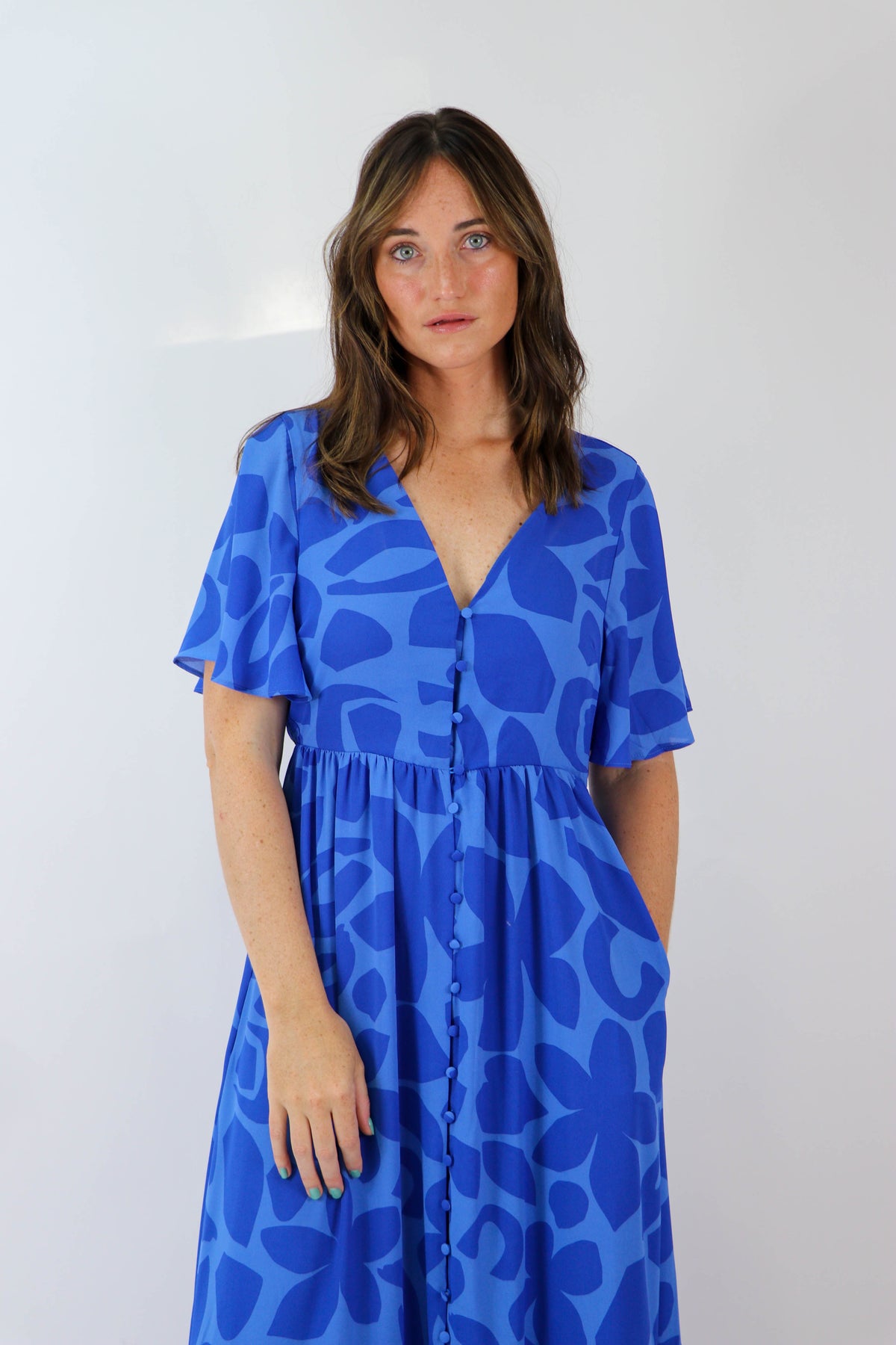 Blue Floral Maxi Dress | Sweetest Stitch Women&#39;s Online Boutique
