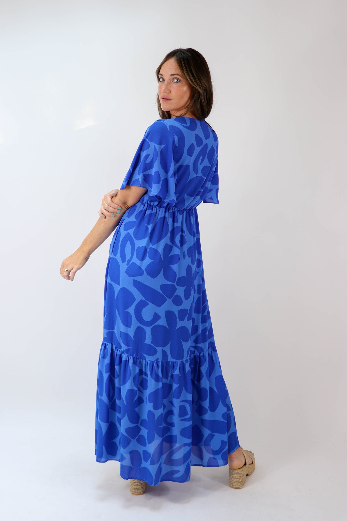 Blue Floral Maxi Dress | Sweetest Stitch Women&#39;s Online Boutique