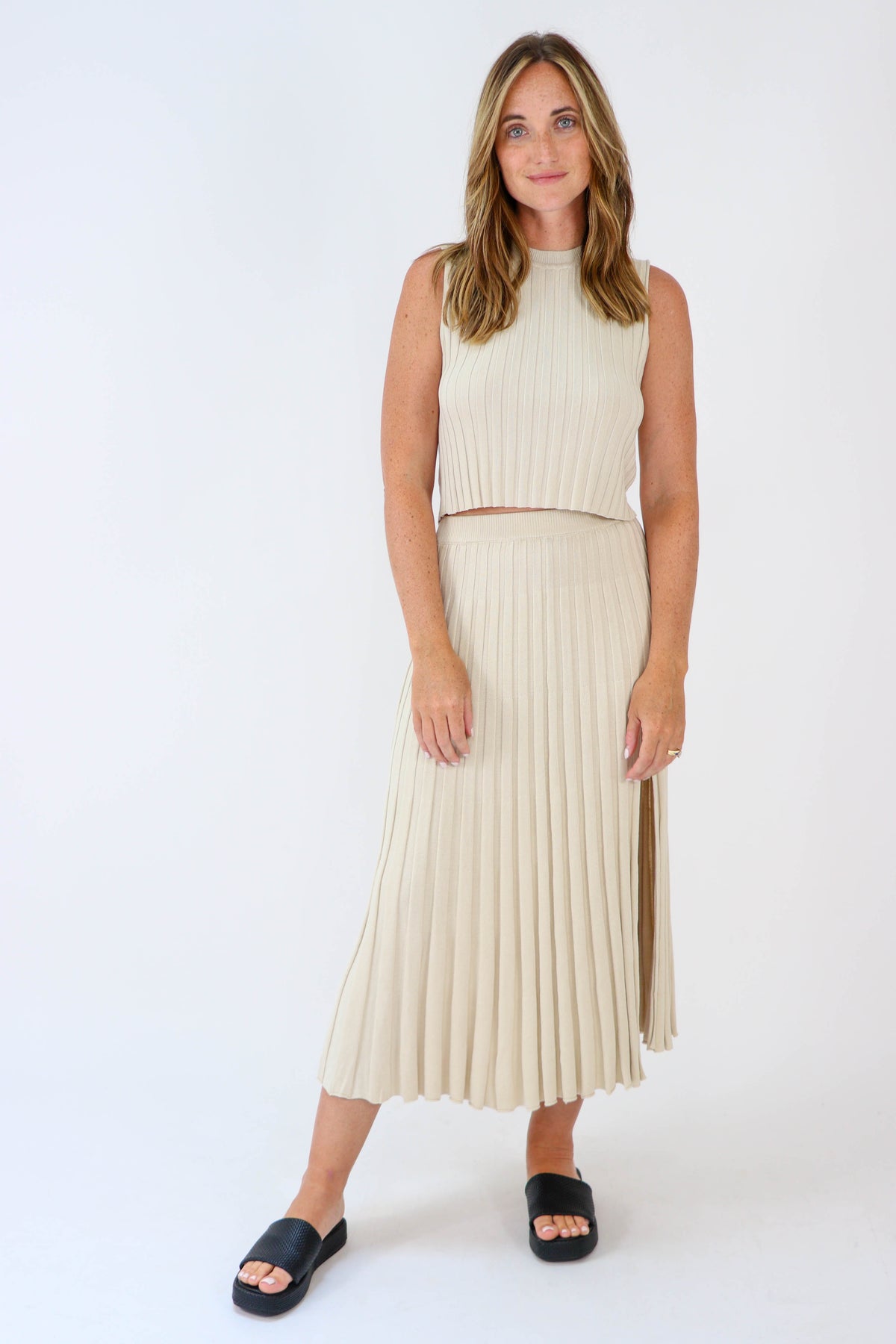 By Together | Ribbed Midi Skirt | Sweetest Stitch Online Boutique