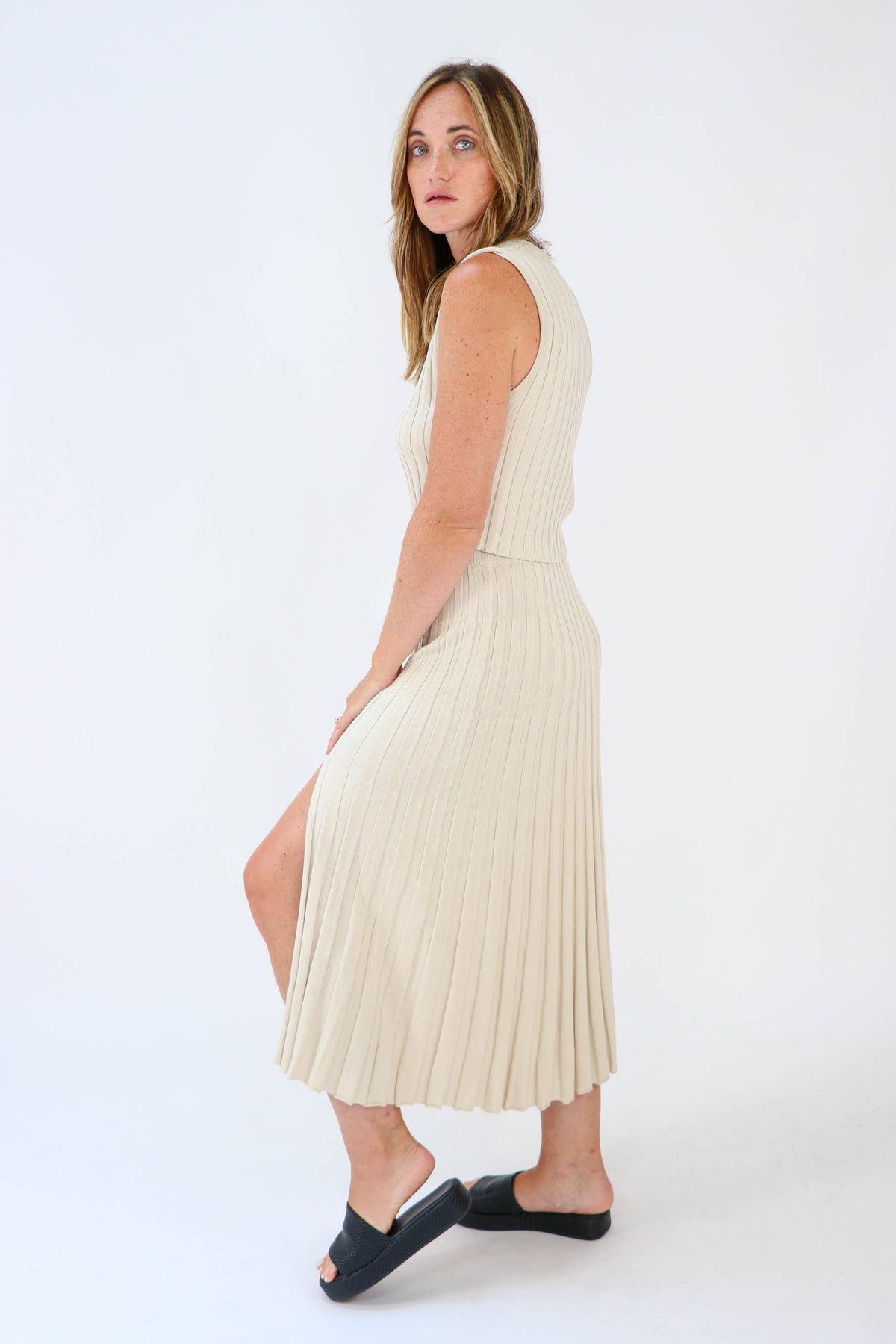 By Together | Ribbed Midi Skirt | Sweetest Stitch Online Boutique