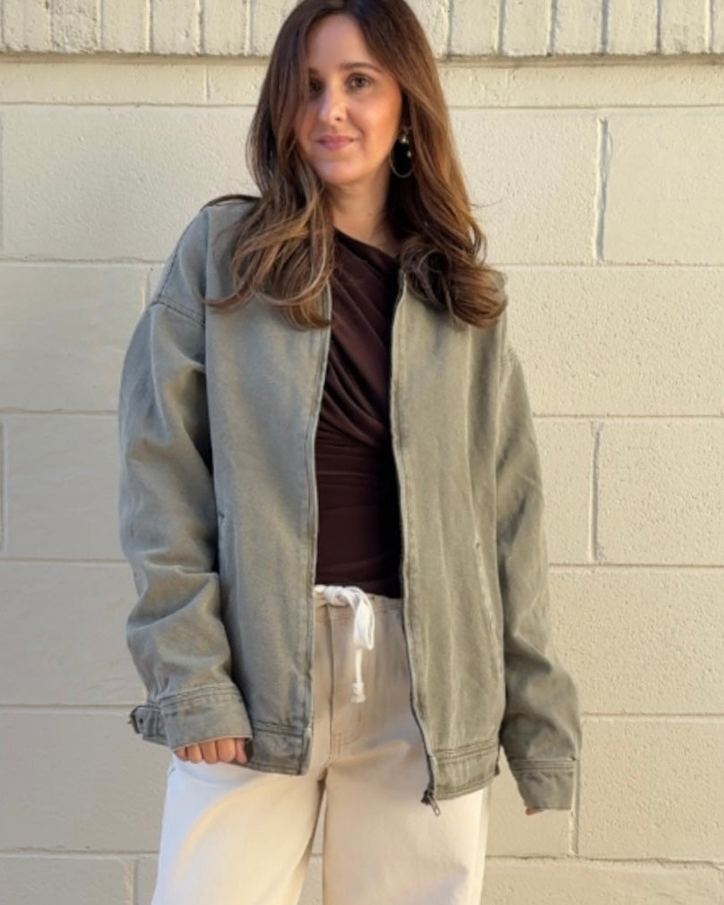 Olivaceous | Lennox Barn Jacket | Sweetest Stitch Boutique Richmond