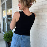 Miou Muse | Black Cutout Abigail Top | Sweetest Stitch