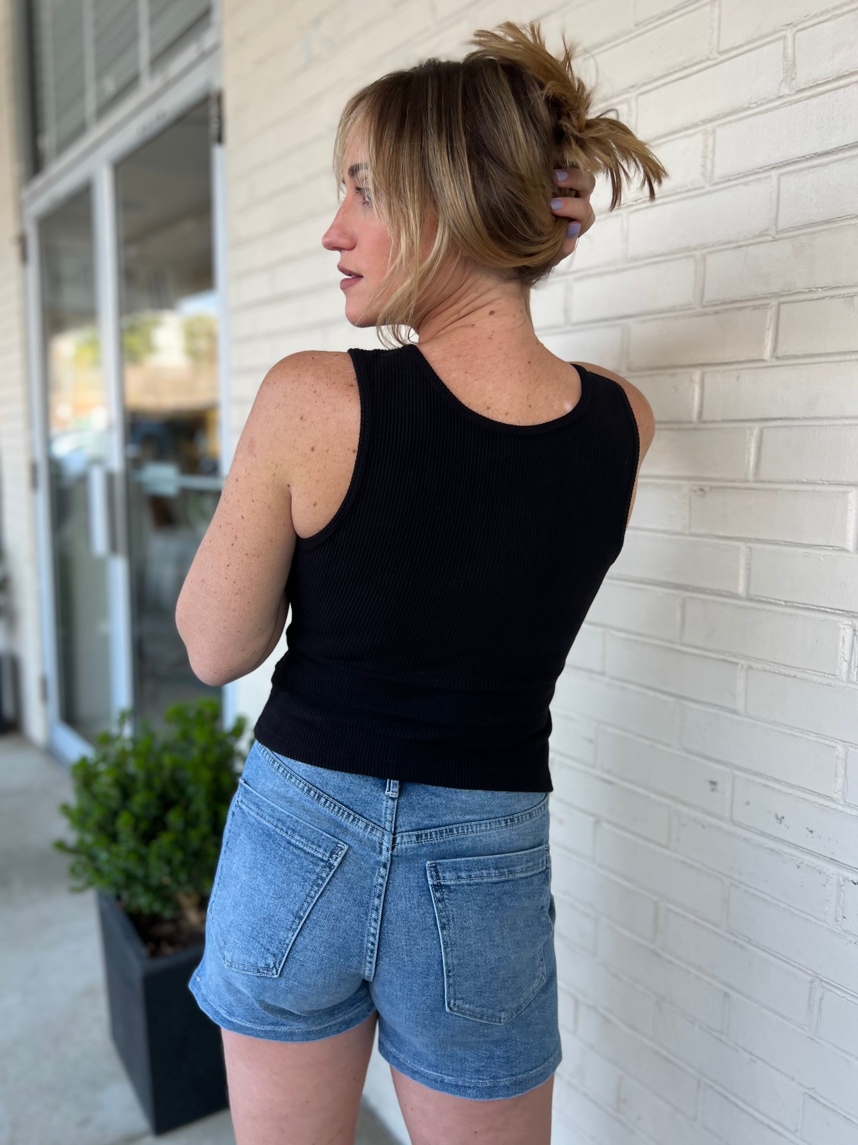 Miou Muse | Black Cutout Abigail Top | Sweetest Stitch
