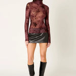 NIA | Ophelia Floral Mesh Top | Sweetest Stitch Boutique Richmond VA