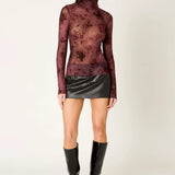 NIA | Ophelia Floral Mesh Top | Sweetest Stitch Boutique Richmond VA