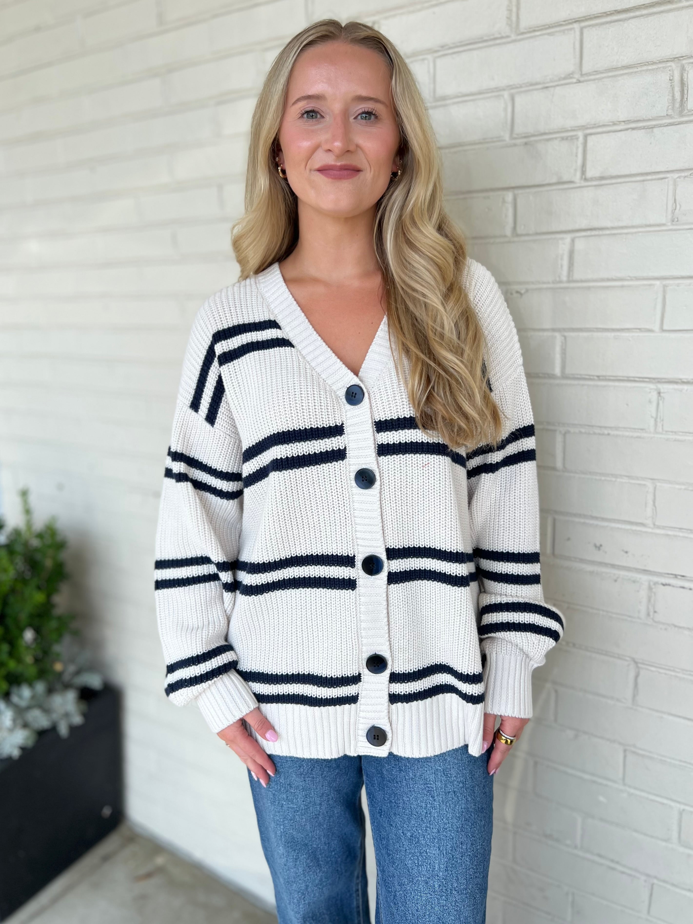 Z Supply | Boyfriend Striped Cardigan | Sweetest Stitch Boutique