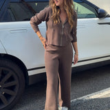 Current Air | Cruz Wide Leg Knit Pants | Sweetest Stitch Boutique RVA