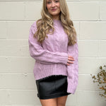 ASTR The Label | Violetta Cable Knit Sweater | Sweetest Stitch
