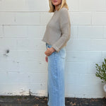 By Together | Light Wash Denim Midi Skirt | Sweetest Stitch