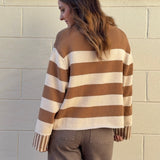 Miou Muse | Striped Wrap Me Up Sweater | Sweetest Stitch Boutique