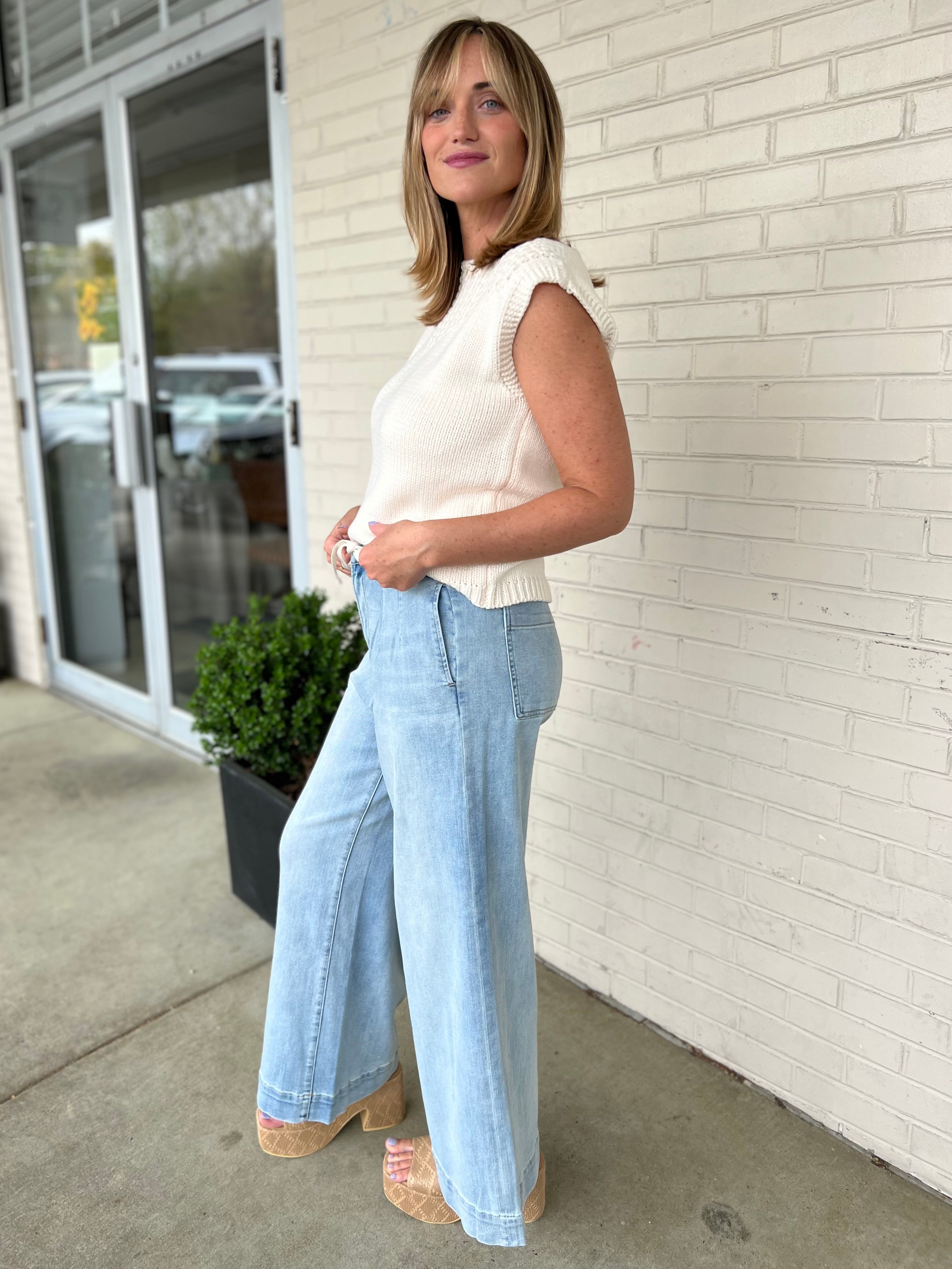 Miou Muse | Lainey Wide Leg Pants | Sweetest Stitch Boutique