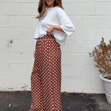 Alicia Wide Leg Polka Dot Pants