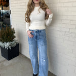 Flying Monkey | Alina High Rise Barrel Jeans | Sweetest Stitch