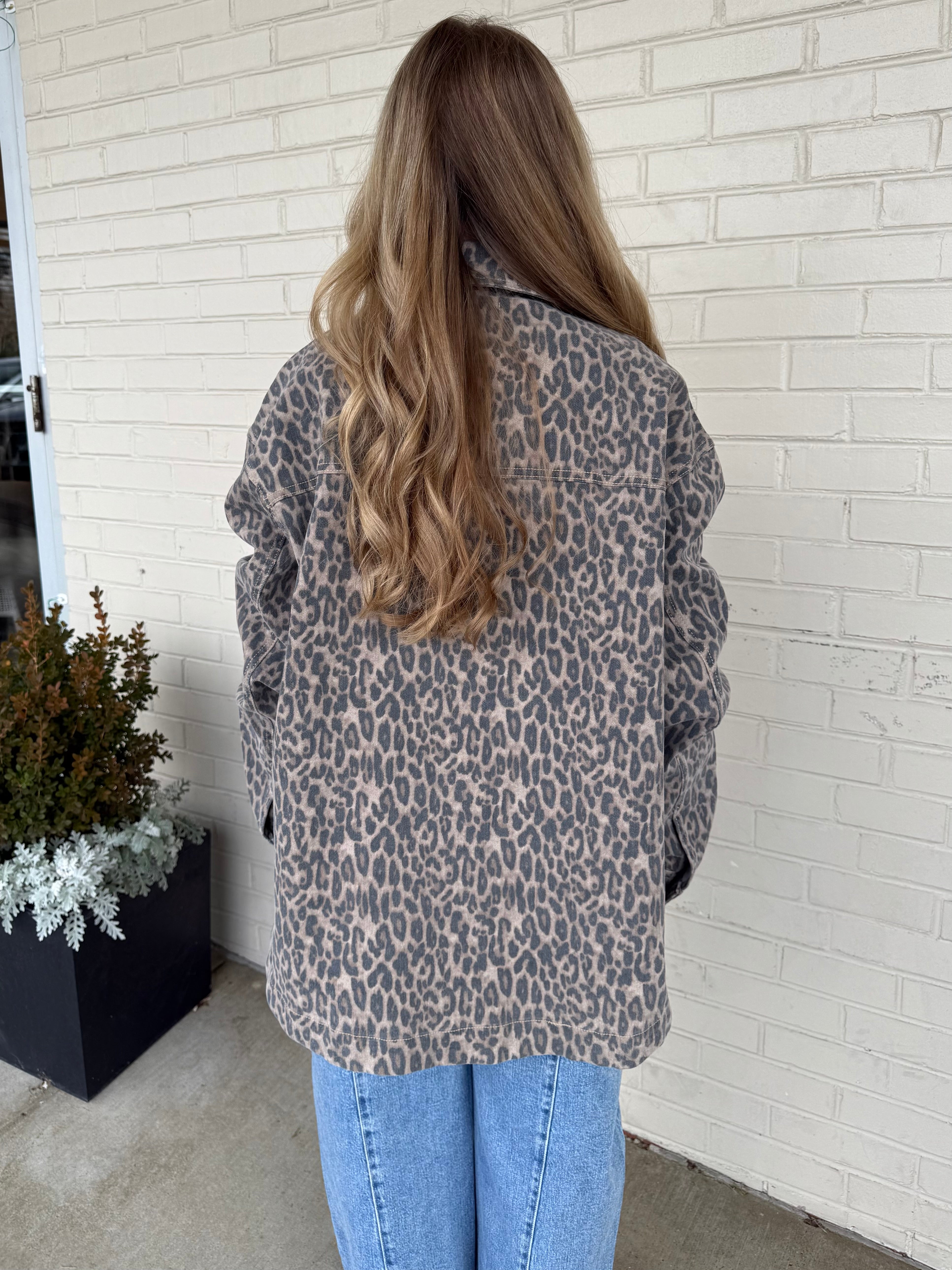Hidden | Chrissy Leopard Button Up Jacket | Sweetest Stitch