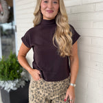 Entro | Lindy Mock Neck Top | Sweetest Stitch Boutique Richmond