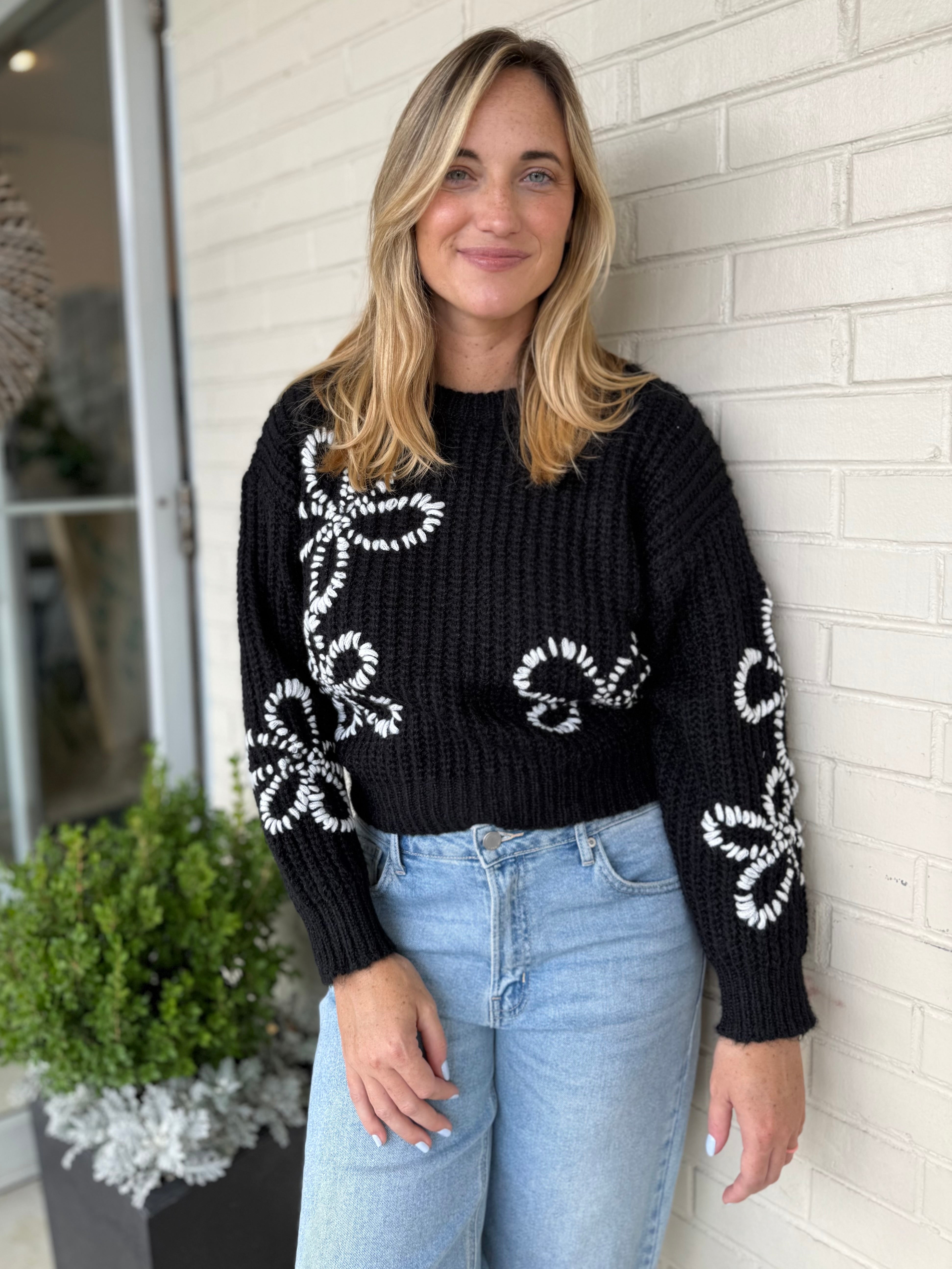 Strut & Bolt | Saylor Floral Embroidered Sweater | Sweetest Stitch
