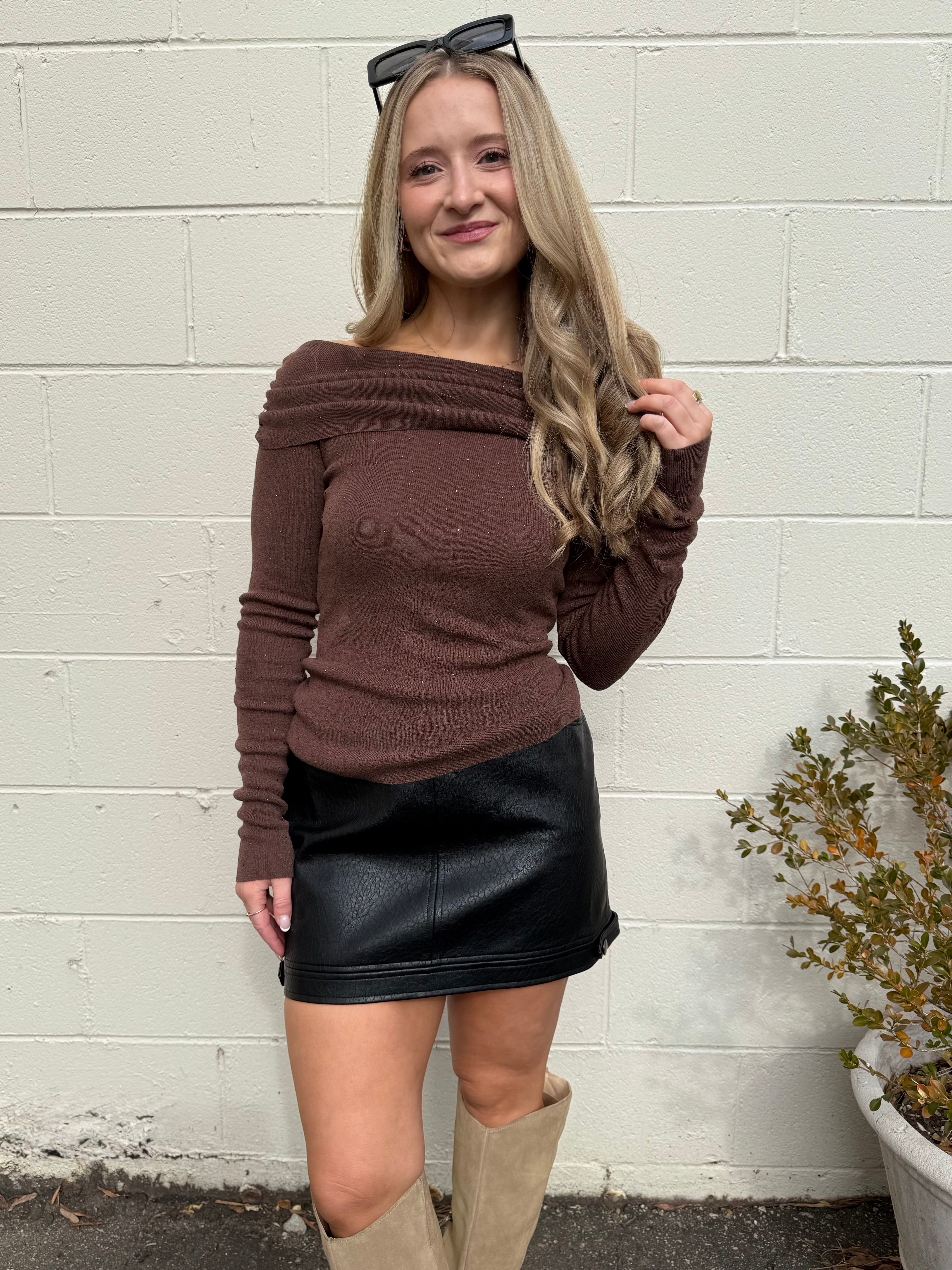 ASTR The Label | Kylin Off Shoulder Sweater | Sweetest Stitch