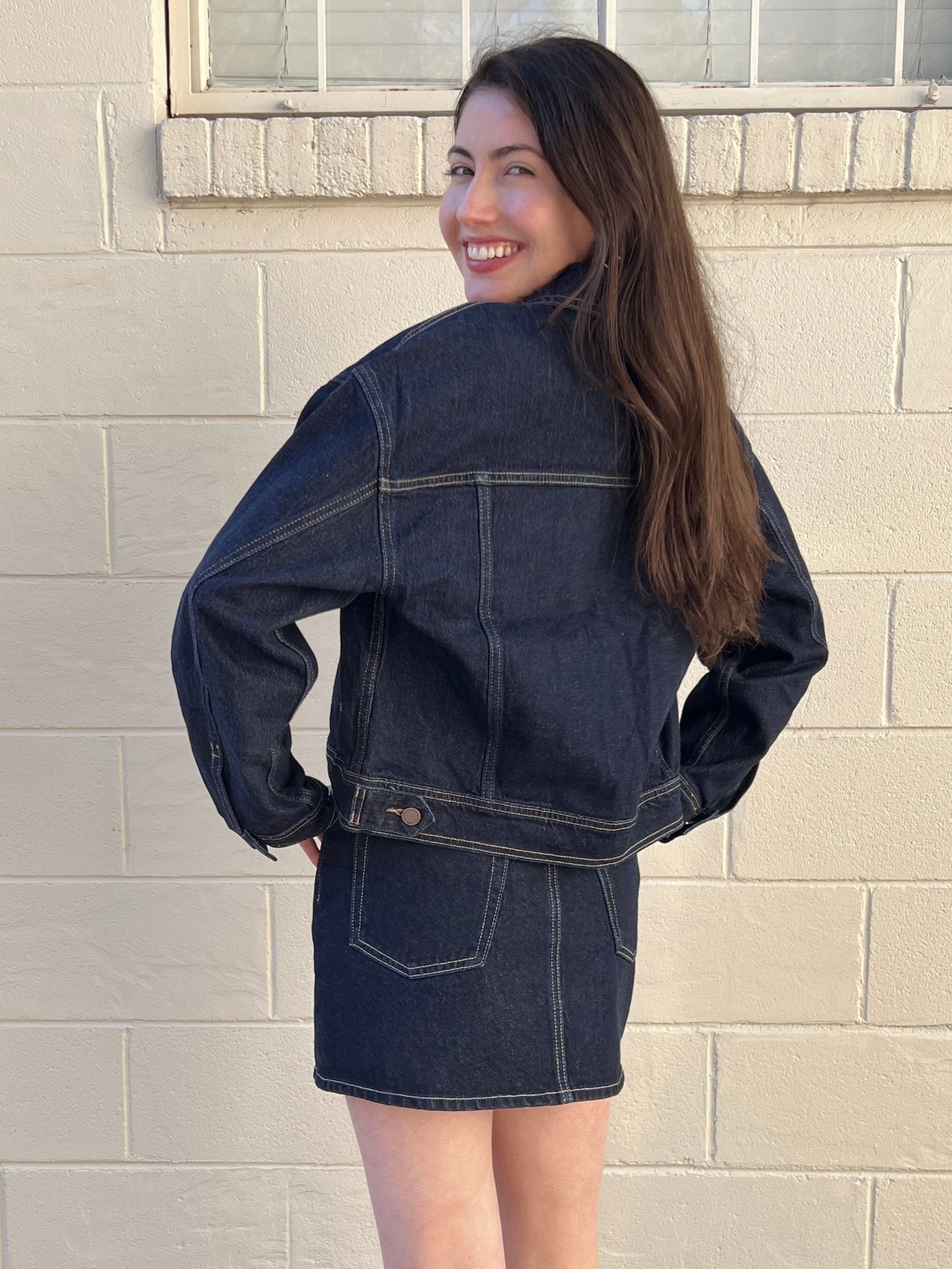 Just Black Denim | Dark Wash Denim Jacket | Sweetest Stitch