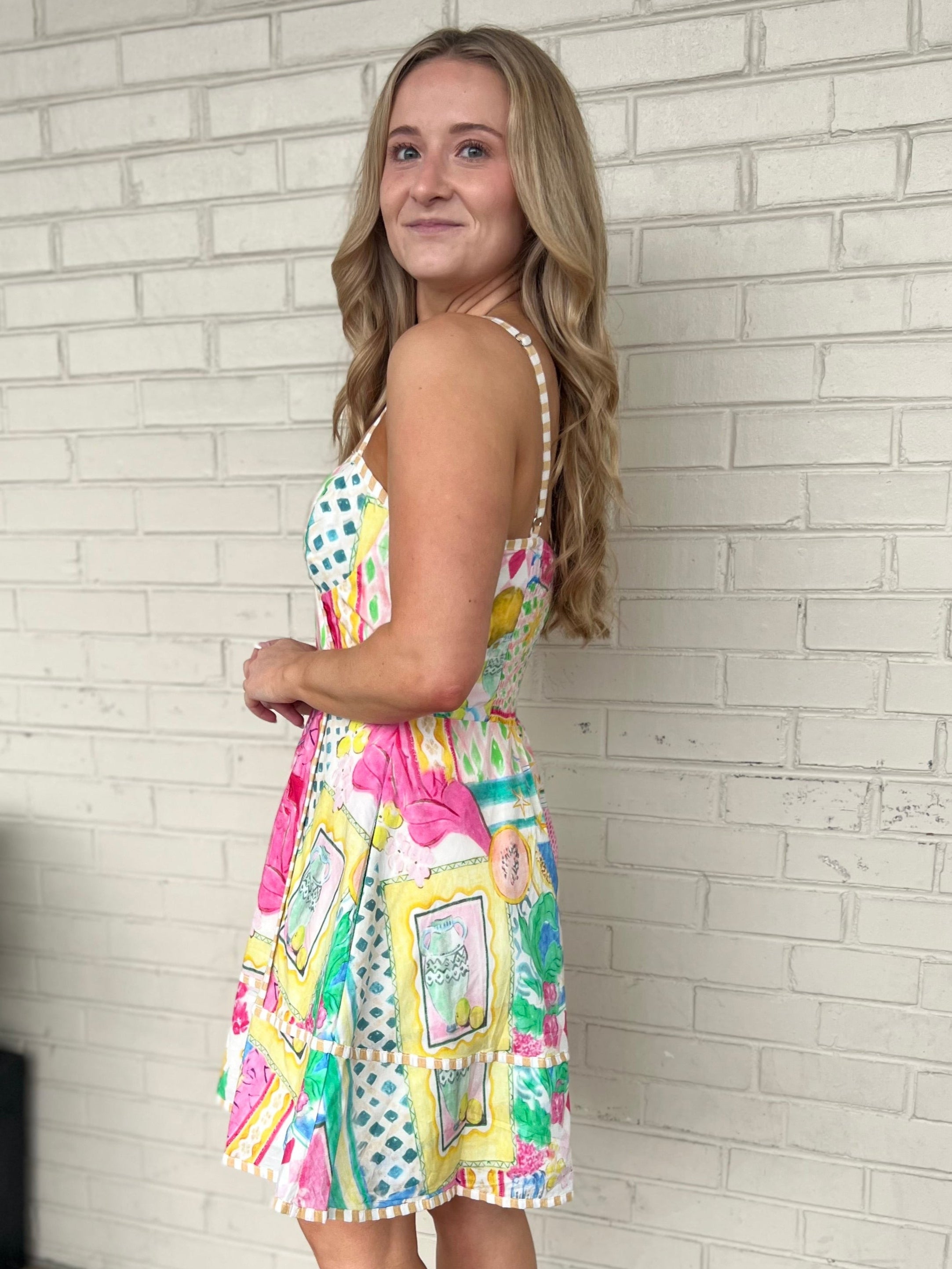 Entro | Bridget Print Fit & Flare Mini Dress | Sweetest Stitch Boutique