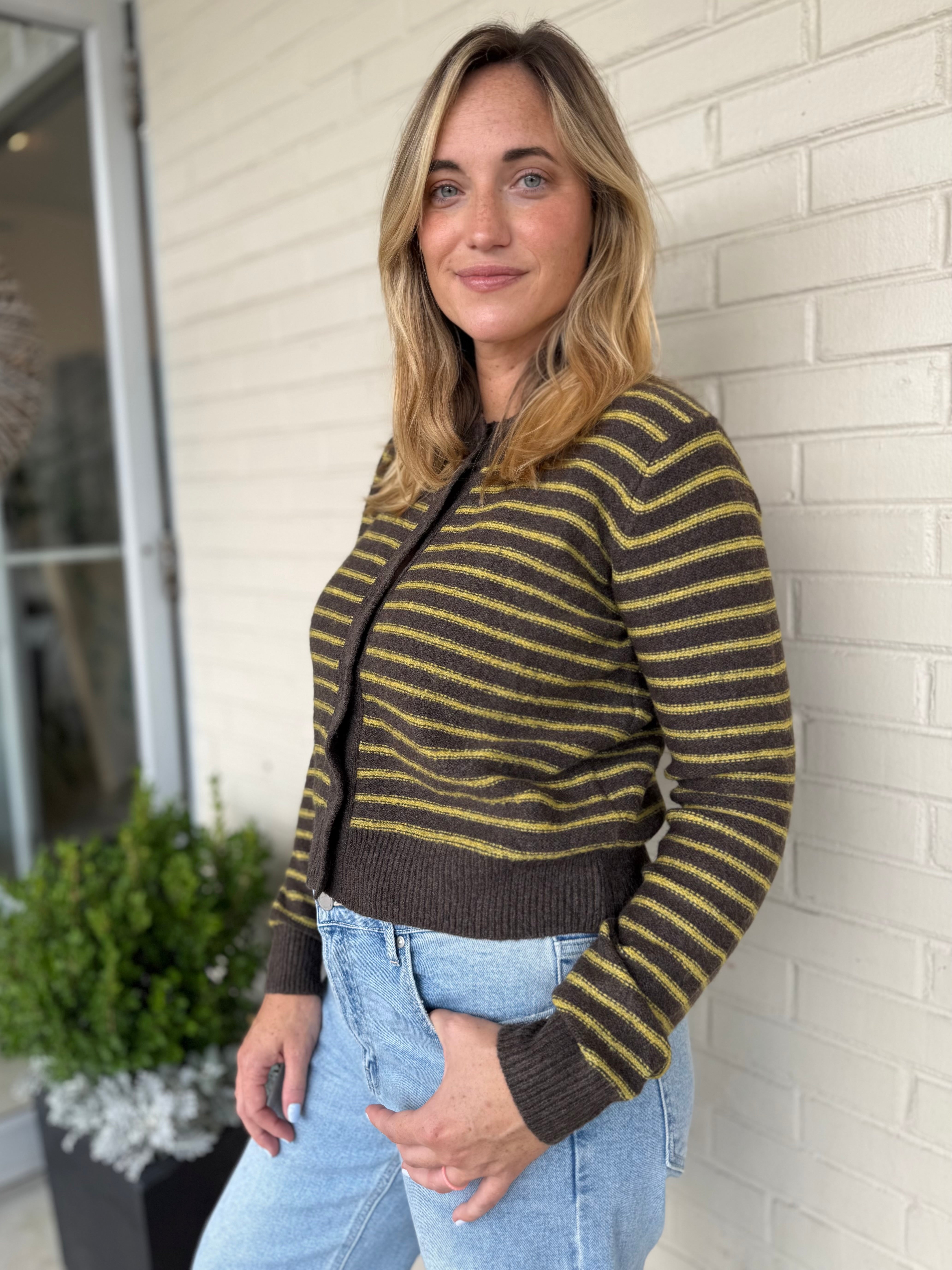 Grade & Gather | Evangeline Striped Cardigan | Sweetest Stitch