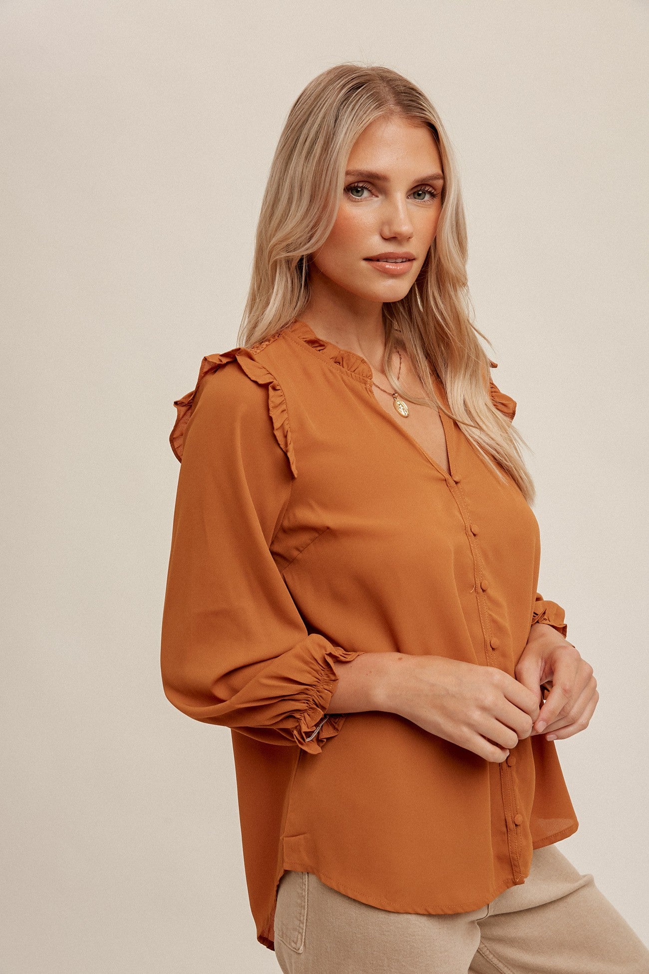 Hem & Thread | Long Sleeve Blouse for Fall | Sweetest Stitch Online