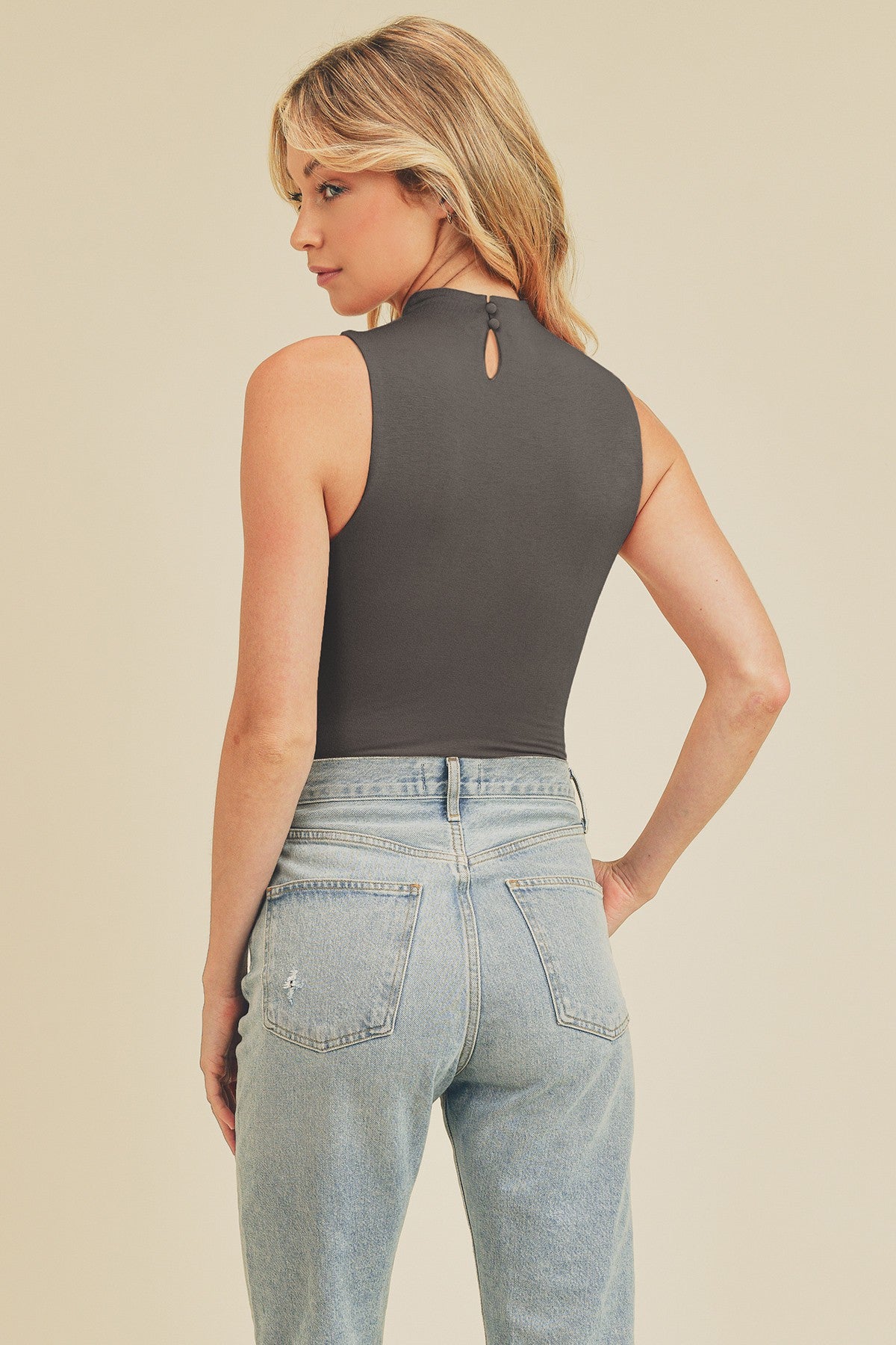 Dress Forum | Mock Neck Sleeveless Bodysuit | Sweetest Stitch