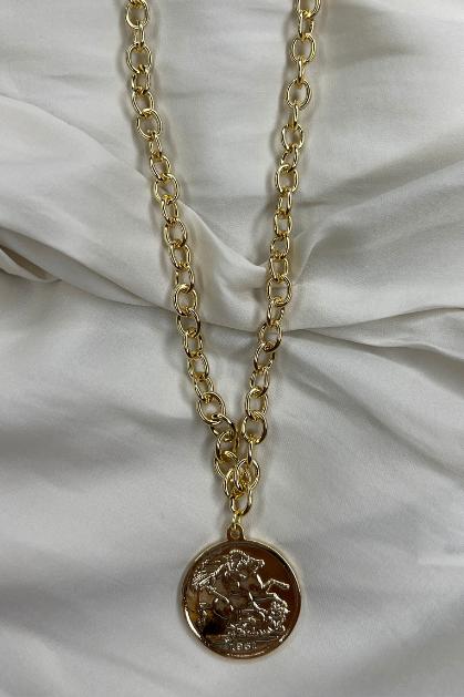 Lux Coin &amp; Chain Necklace | Sweetest Stitch Online Boutique Women