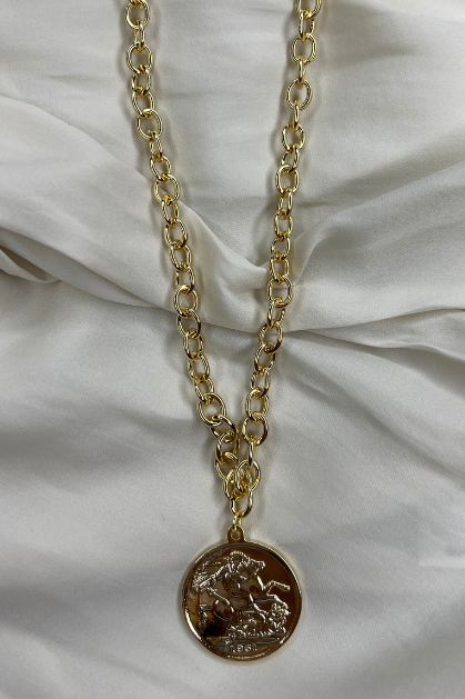 Lux Coin & Chain Necklace | Sweetest Stitch Online Boutique Women