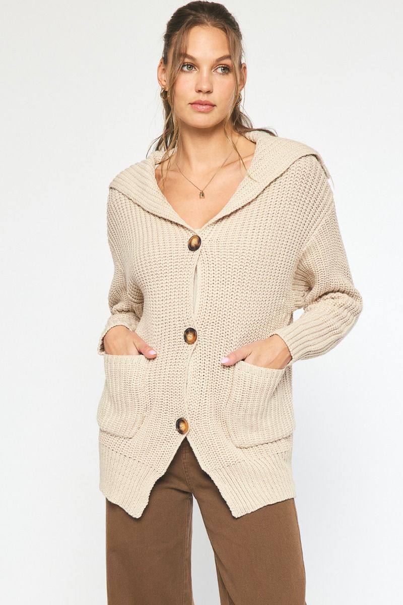 Entro | Button Front Cardigan | Sweetest Stitch Online Boutique