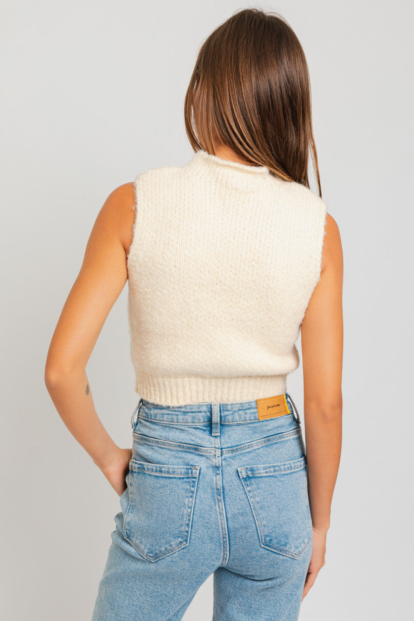 Le Lis | Cropped Sleeveless Knit Top | Sweetest Stitch Online 