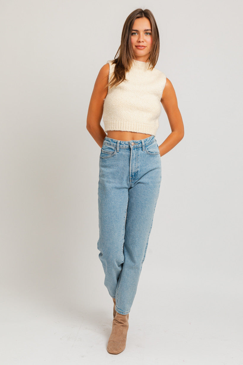 Le Lis | Cropped Sleeveless Knit Top | Sweetest Stitch Online 