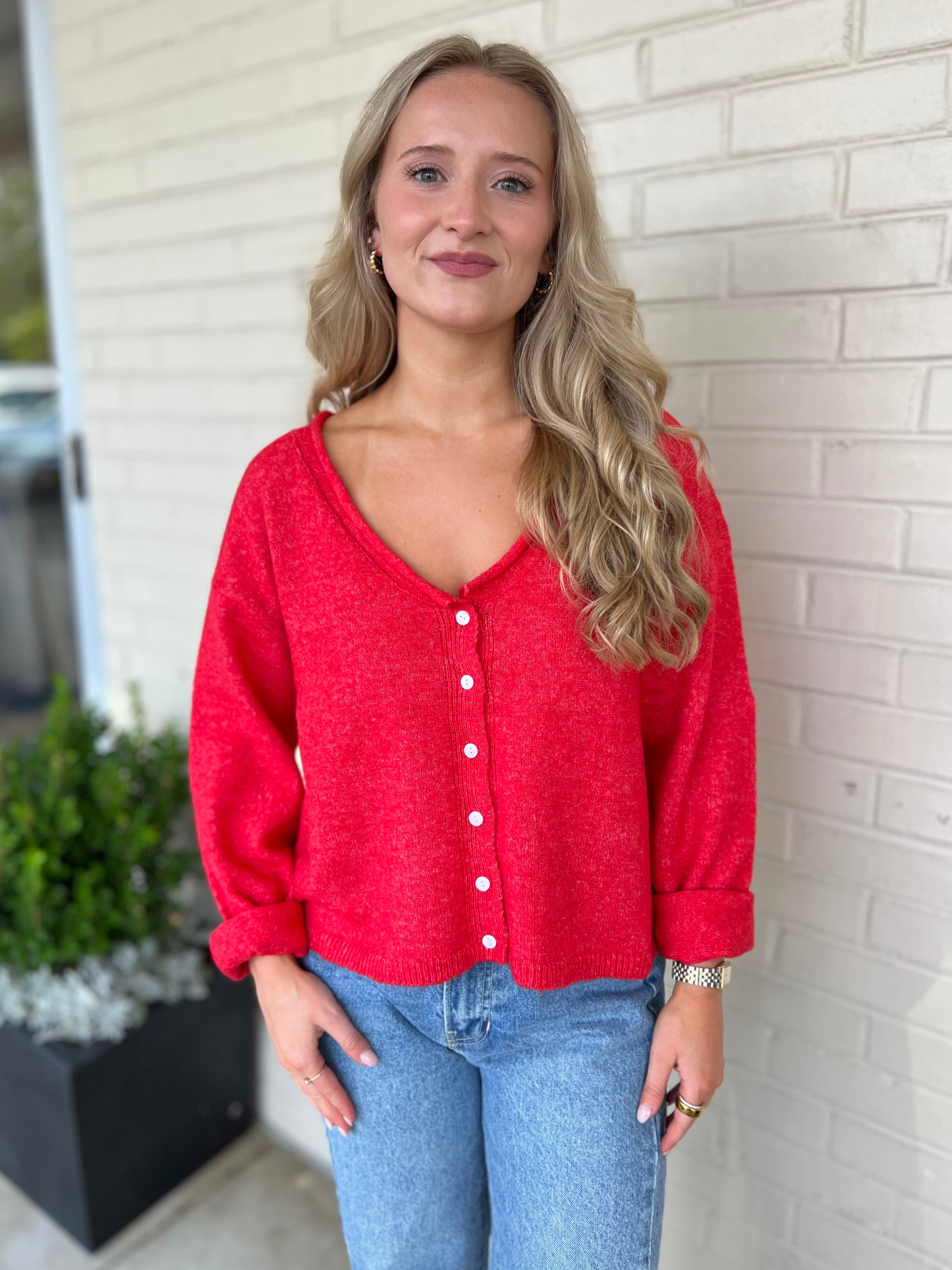 By Together | Delilah Button Front Sweater | Sweetest Stitch