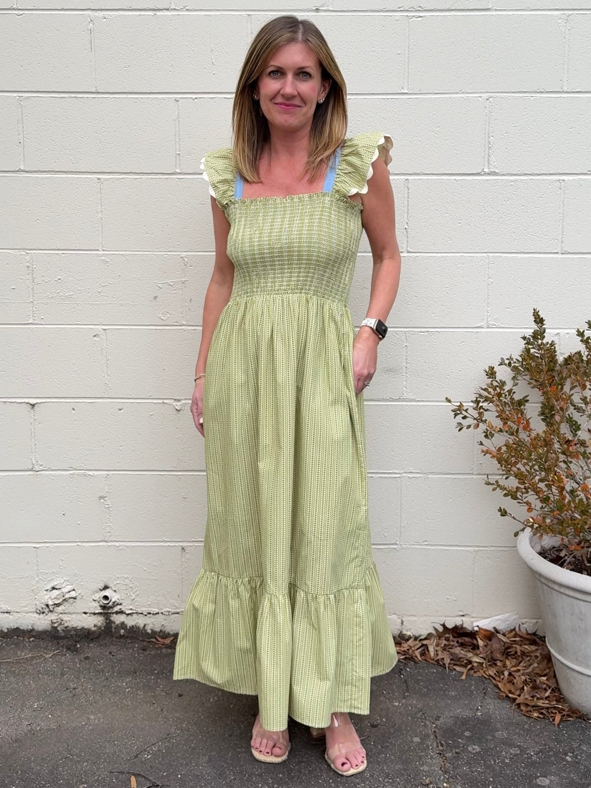 THML | Arleth Ruffle Sleeve Maxi Dress | Sweetest Stitch Boutique