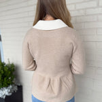 Aaron & Amber | Madeline Peplum Sweater | Sweetest Stitch Boutique