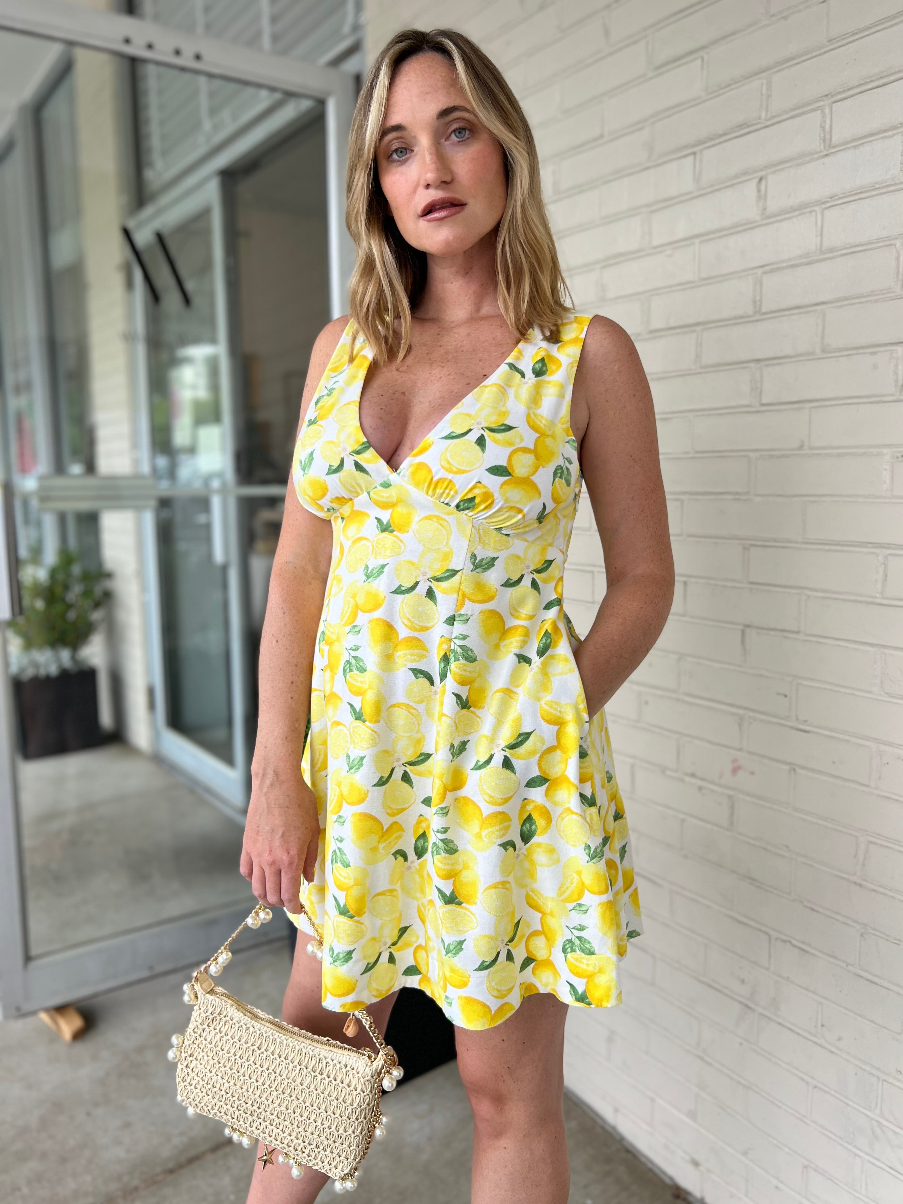 Mustard Seed | Bella Lemon Mini Dress | Sweetest Stitch Boutique
